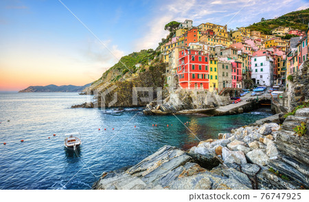 Riomaggiore village in Cinque Terre, Liguria coast, Italy Riomaggiore village in Cinque Terre, Liguria coast, Italy 76747925