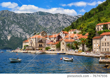 Perast town in Kotor bay, Montenegro Perast town in Kotor bay, Montenegro 76747936