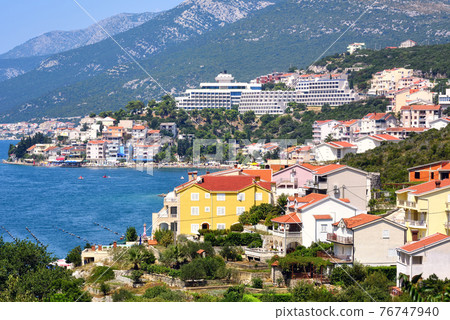 Neum resort city on Adriatic sea, Bosnia 76747940