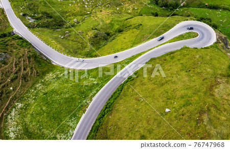 James Bond road, Furka pass, swiss Alps, Switzerland James Bond road, Furka pass, swiss Alps, Switzerland 76747968