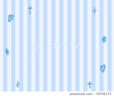 Background material Stripe, glitter and heart Fancy material Blue 76748173