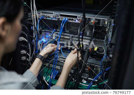 Female Network Engineer Close Up 76749177
