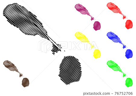 Saint Kitts and Nevis map vector Saint Kitts and Nevis map vector 76752706