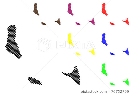 Comoros map vector Comoros map vector 76752799