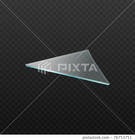 Triangle shape of shattered broken glass... - Stock Illustration ...