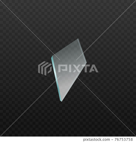 Broken transparent sharp glass shard a...-插圖素材 [76753758] - PIXTA圖庫