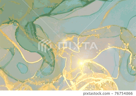 Jade, grey and gold marble texture. Abstract vector background Jade, grey and gold marble texture. Abstract vector background 76754866