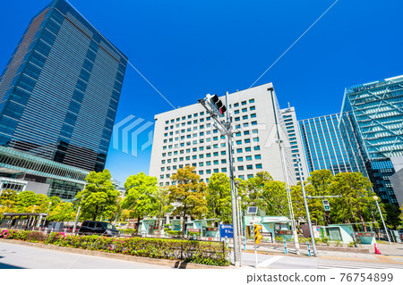 東京都品川站港南口周圍的風景 東京都品川站港南口周圍的風景 76754899