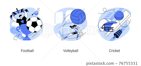 Team tournament abstract concept vector illustrations. 76755331