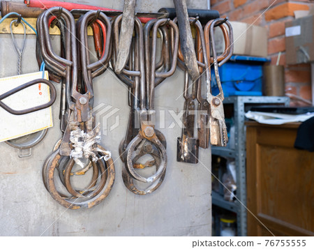Set of glass cutters and scissors for shaping hot glass 76755555