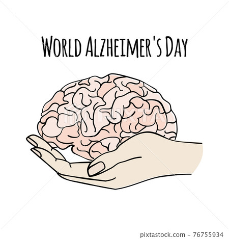 HEALTH CARE World Alzheimer Day Nervous System Anatomy Human Brain Medicine Vector Illustration HEALTH CARE World Alzheimer Day Nervous System Anatomy Human Brain Medicine Vector Illustration 76755934