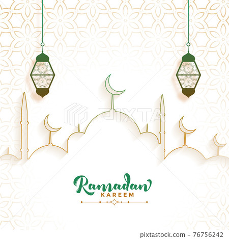 muslim ramadan kareem festival nice card design 76756242