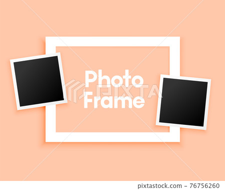 minimal photo frames on pastel background minimal photo frames on pastel background 76756260
