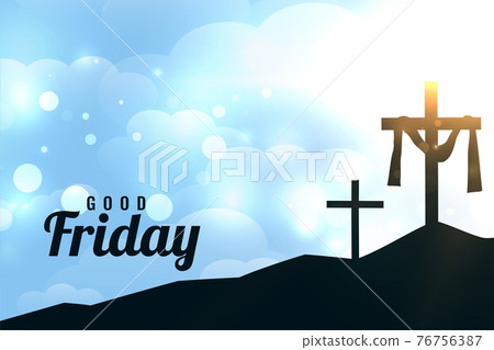 good friday or easter day shiny background 76756387