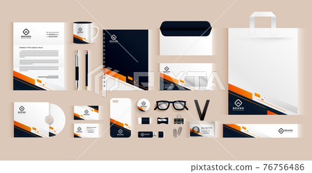 elegant professional business stationery items set 76756486