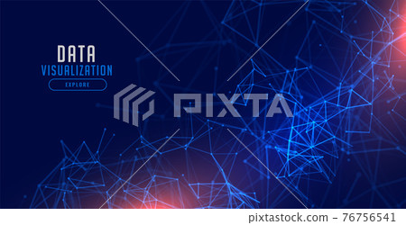data visualization technology network mesh... - Stock Illustration ...
