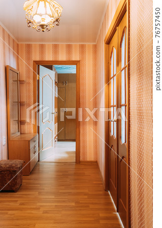 Living Room Interior Of Typical Russian Flat Floor 76757450