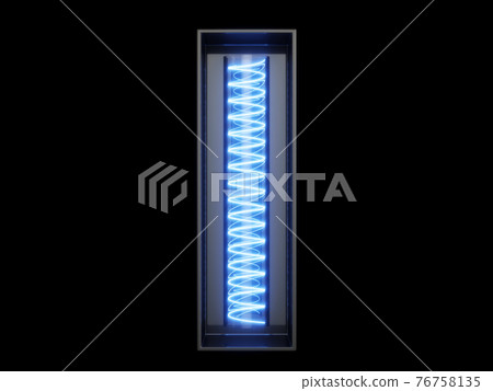 Light bulb alphabet character I font Light bulb alphabet character I font 76758135