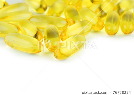 Capsules of fish oil. Omega 3. Capsules of fish oil. Omega 3. 76758254
