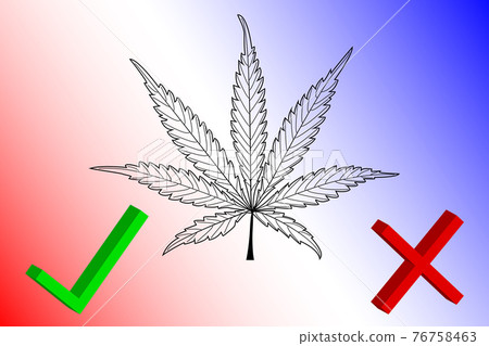 Marijuana Yes - No, Marijuana leaf, cannabis, cannabis leaf, 76758463