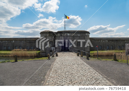Belgium, Breendonk, entrance to breendonk fort 76759418