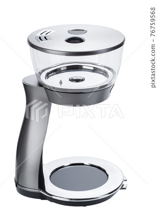 drip coffee maker with glass flask and water heater for beverage preparation home appliances without a flask for coffee isolated on white background. drip coffee maker with glass flask and water heater for beverage preparation home appliances without a flask for coffee isolated on white background. 76759568