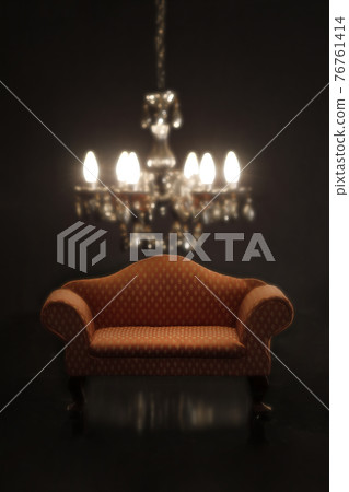 Sofa and chandelier shooting material Sofa and chandelier shooting material 76761414