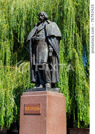 Monument to the russian writer Nikolai Gogol in Myrhorod, Ukraine Monument to the russian writer Nikolai Gogol in Myrhorod, Ukraine 76763428