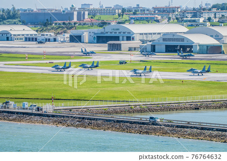 Before takeoff of F15 fighter Naha base 76764632