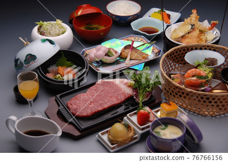 Special Japanese beef kaiseki cuisine 76766156