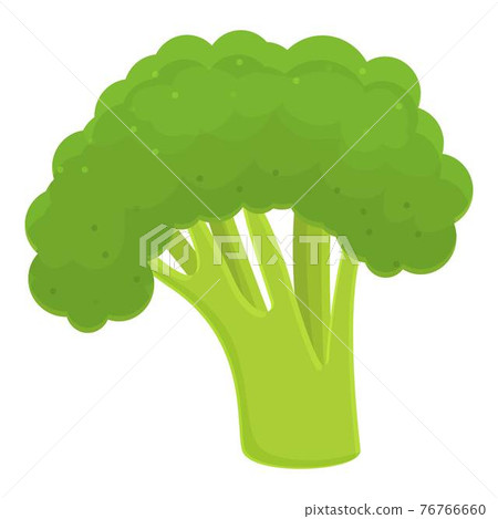 Garden broccoli icon, cartoon style Garden broccoli icon, cartoon style 76766660