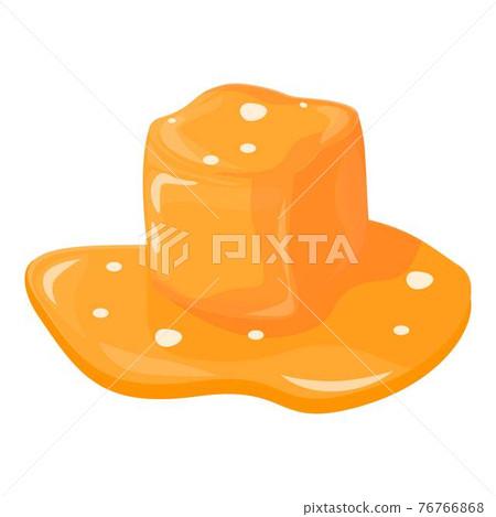 Flavor salted caramel icon, cartoon style Flavor salted caramel icon, cartoon style 76766868