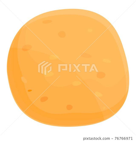 Traditional pita bread icon, cartoon style 76766971