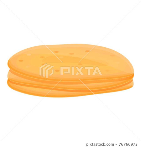 Pile pita bread icon, cartoon style 76766972