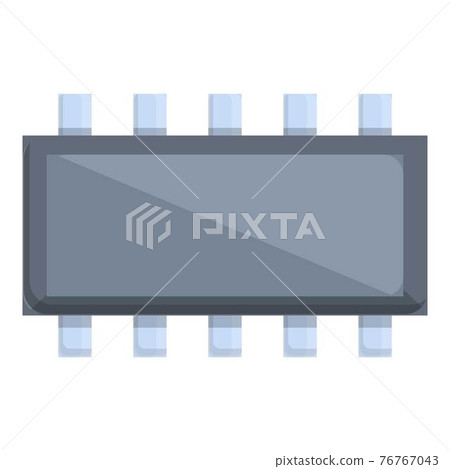 Card resistor icon, cartoon style Card resistor icon, cartoon style 76767043