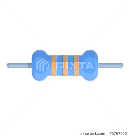 System resistor icon, cartoon style 76767050