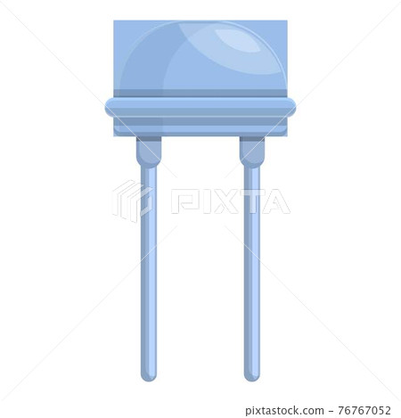Fixed resistor icon, cartoon style 76767052