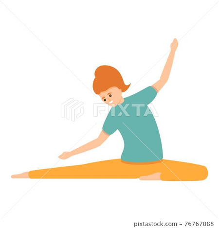 Pilates training icon, cartoon style - Stock Illustration [76767088] - PIXTA