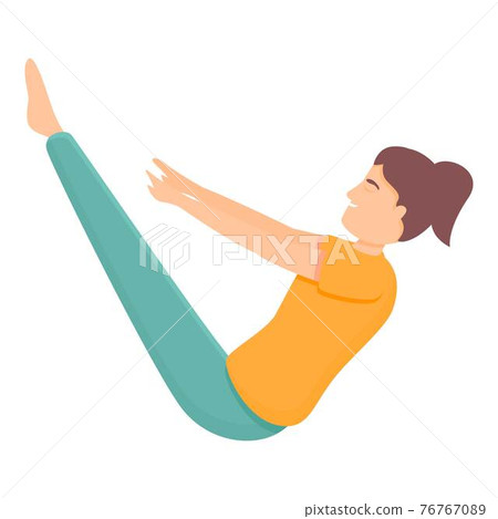 Pilates sport icon, cartoon style - Stock Illustration [76767089] - PIXTA