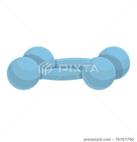Home rubber dumbbells icon, cartoon style 76767790