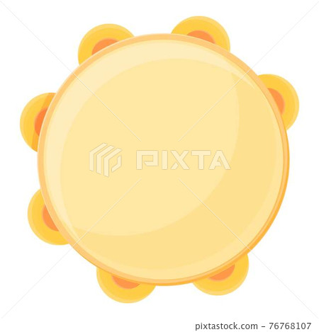 Tambourine brazil icon, cartoon style 76768107