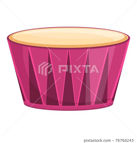 Drum instrument icon, cartoon style 76768243