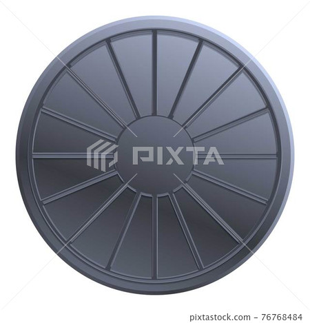 Access manhole icon, cartoon style 76768484
