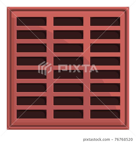 Drain manhole icon, cartoon style 76768520