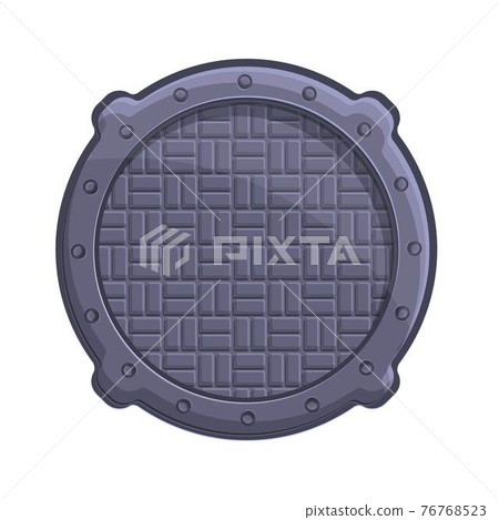Street manhole icon, cartoon style Street manhole icon, cartoon style 76768523