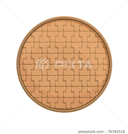 Construction manhole icon, cartoon style 76768528