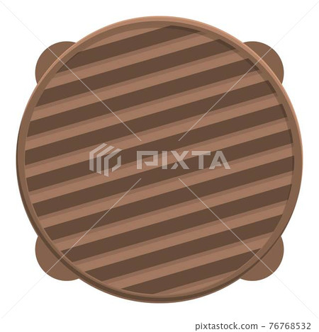 Cap manhole icon, cartoon style 76768532