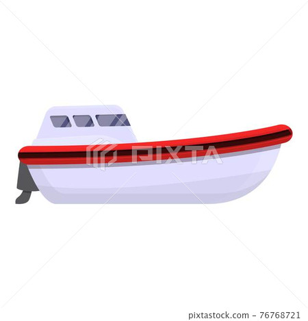 Injury rescue boat icon, cartoon style Injury rescue boat icon, cartoon style 76768721
