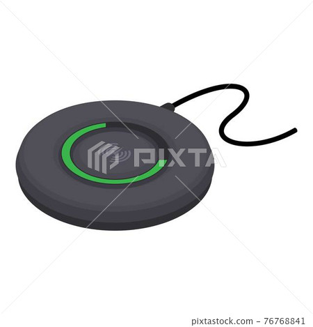 Pad wireless charger icon, isometric style 76768841