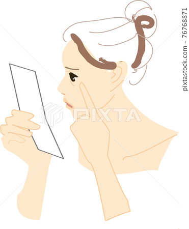 Women who are worried about wrinkles Skin care Women who are worried about wrinkles Skin care 76768871
